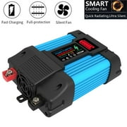 CHENGSI 300 Watt Pure Sine Wave Power Inverter DC 12V to AC 110V Converter, 60Hz 5V 2.1A, 2 USB, LCD Display, for Home, RV, Truck, Off-Grid Solar Power Inverter, Maximum Power Output of 4000W